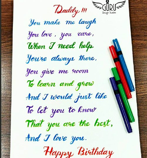 Brush calligraphy