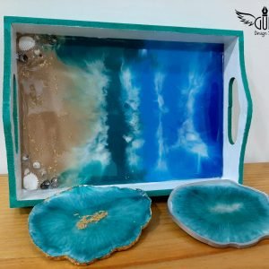 Resin Tray-Ocean Art