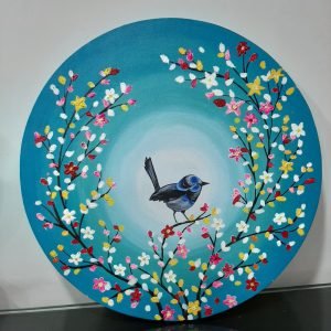 Bluebird-Knife Painting